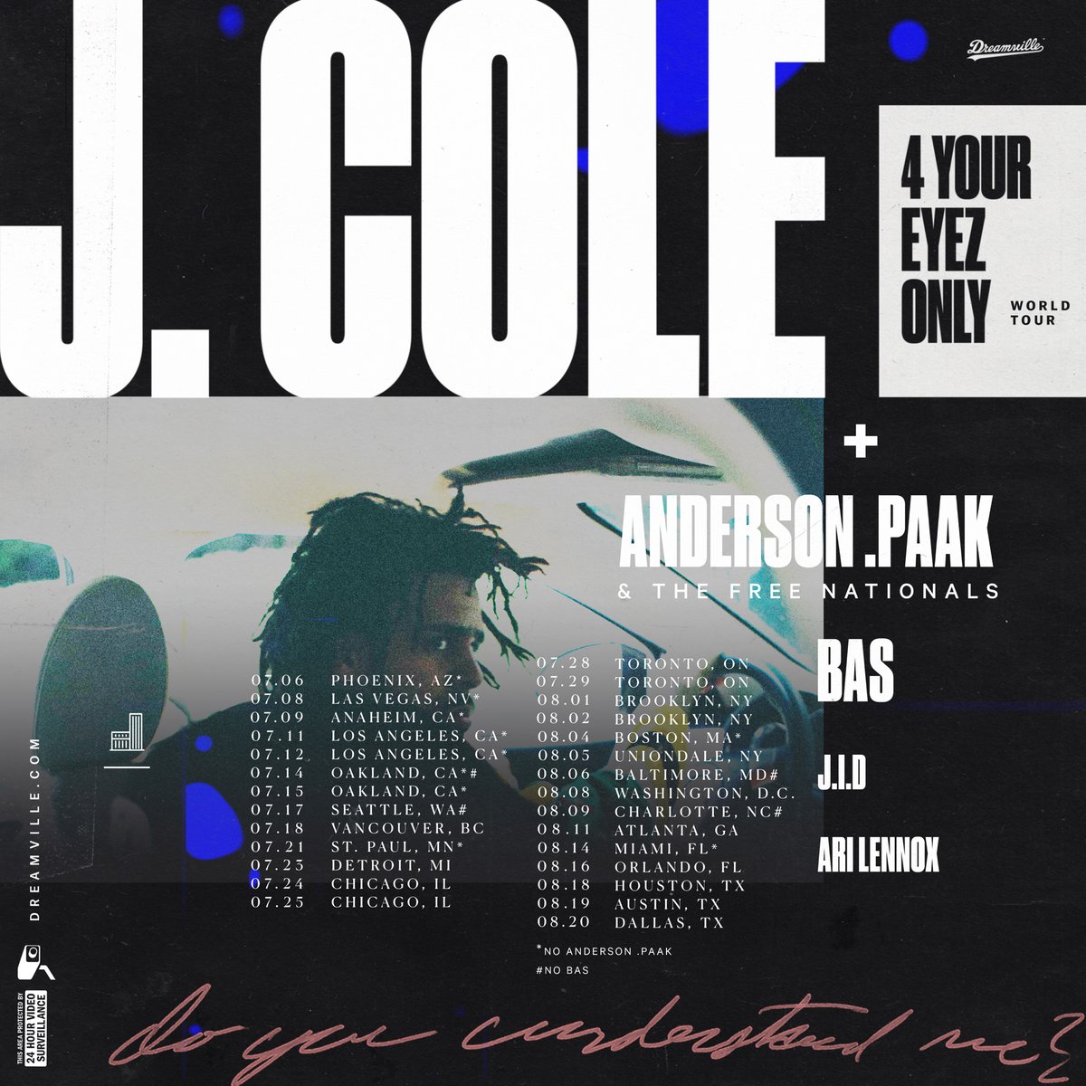 4 your eyes only j cole tour