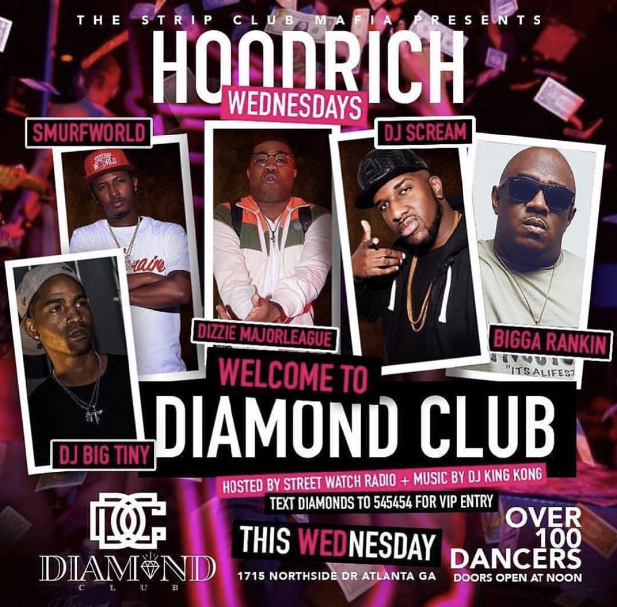 Event: #HoodrichWednesdays 9/6 Diamond Club – ATL, GA – 