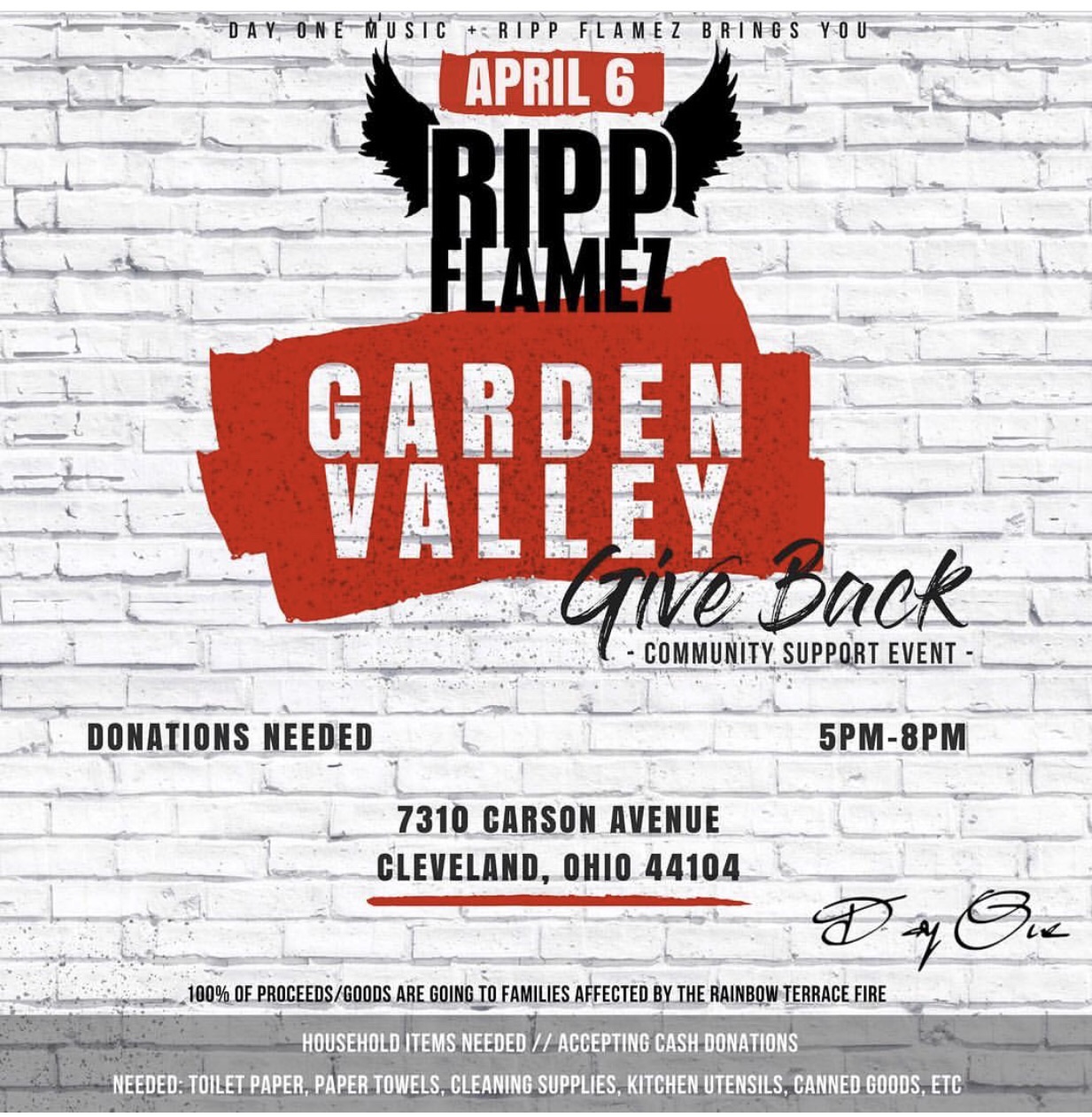 Event Ripp Flamez Garden Valley Give Back 4 6 Cleveland Oh